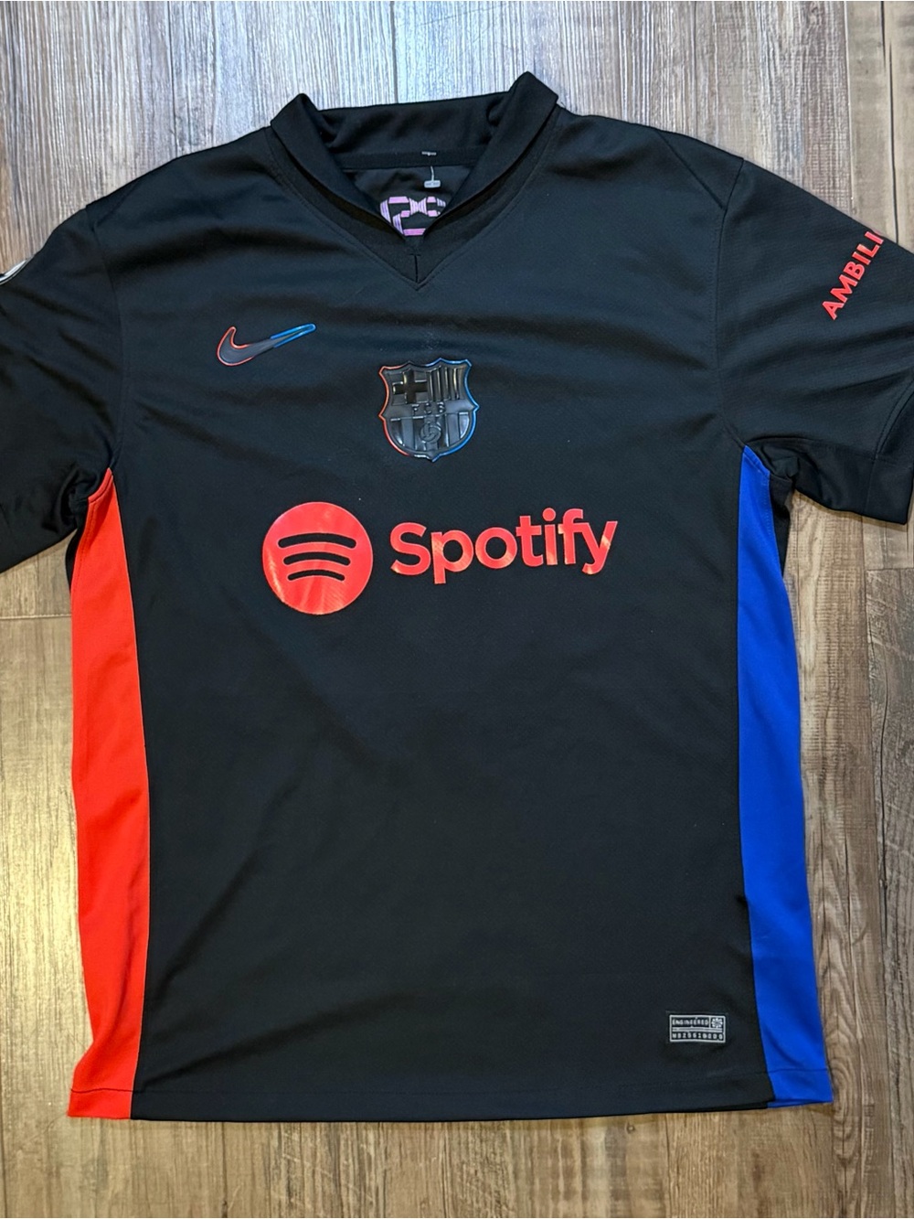 Nike FC Barcelona Black Spotify Soccer Jersey